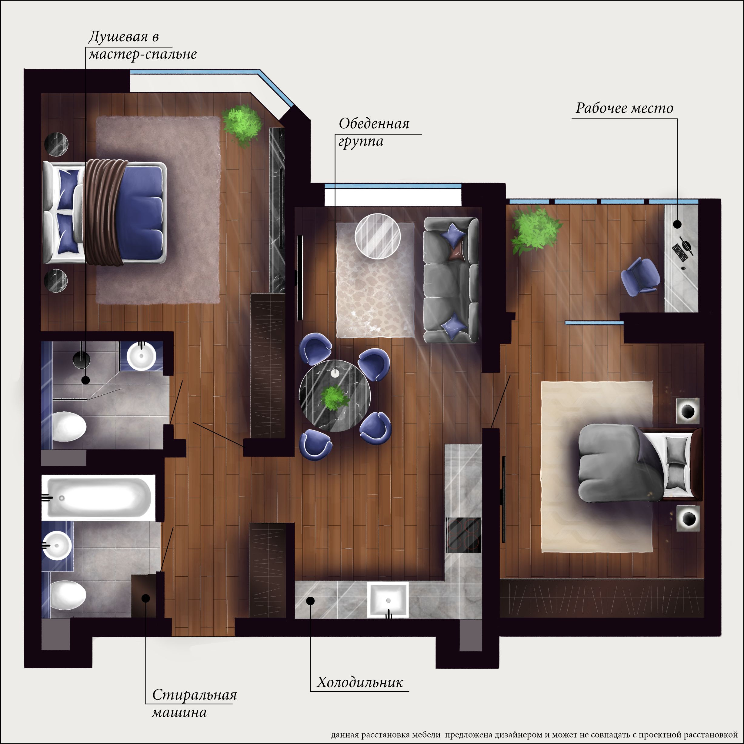 планировка квартиры № 346