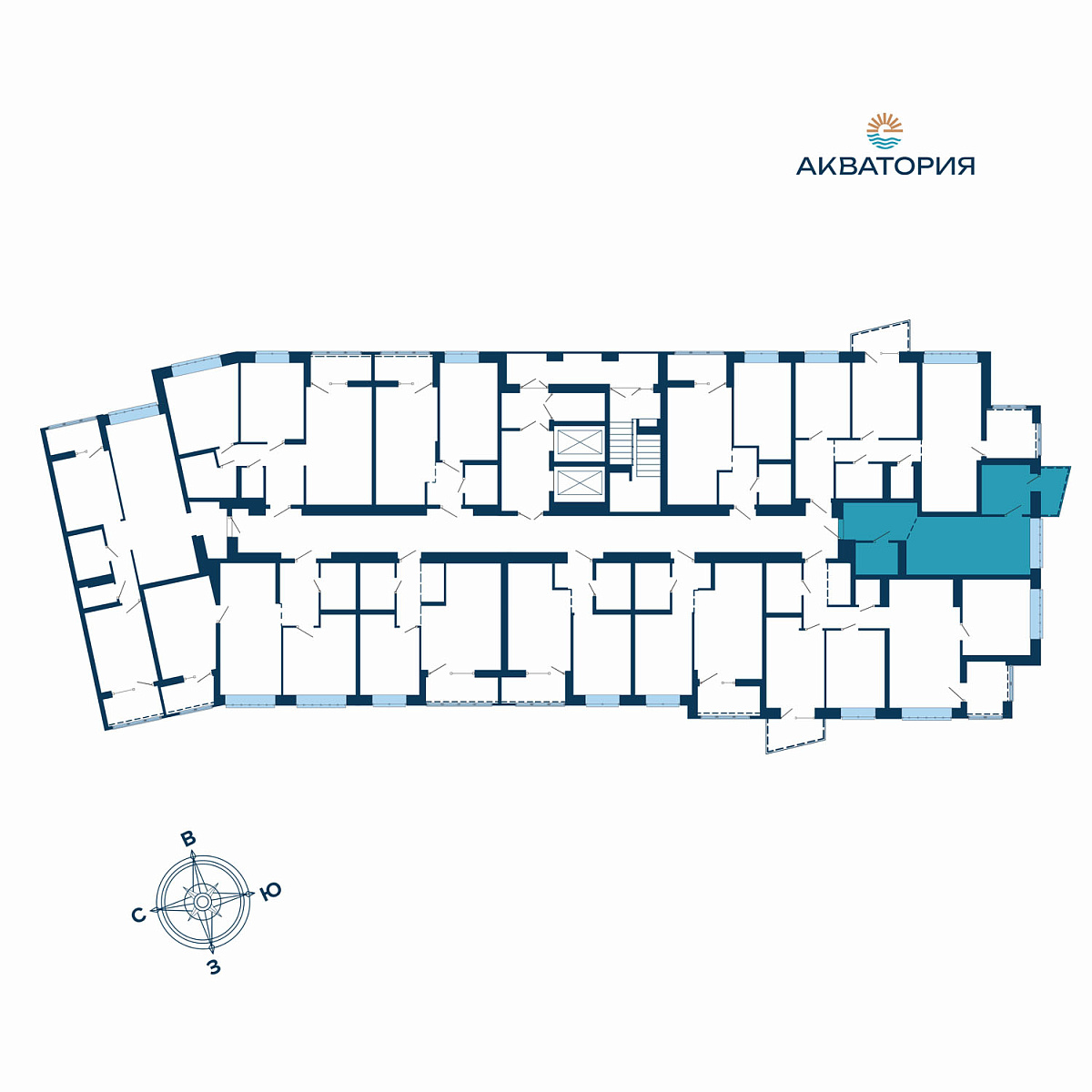 1-комн. 33.89 м²